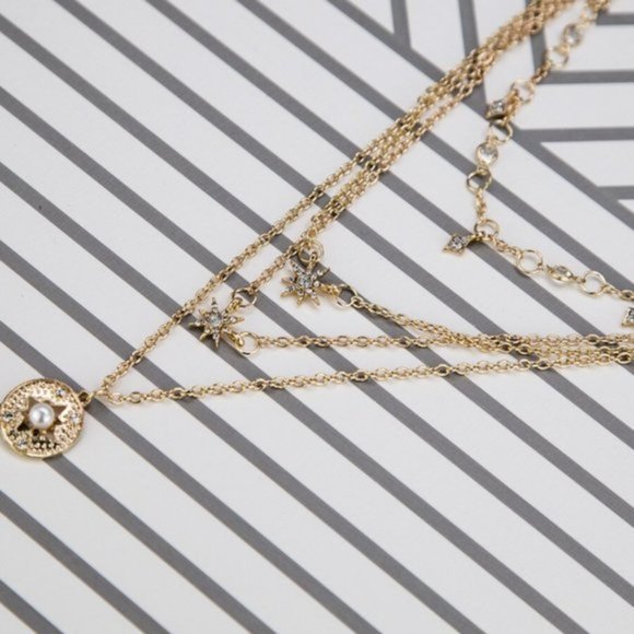 ๐ DAZZLE Layered Coin Necklace - Picture 5 of 5